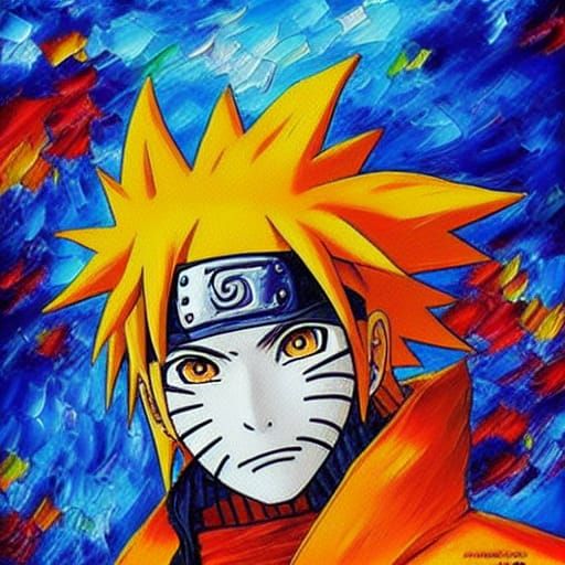 Naruto as Neo-Impressionist Oil Painting