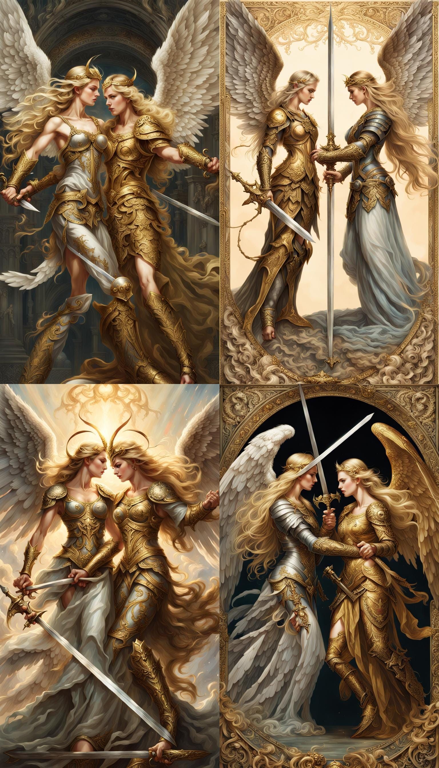 Angel vs Devil: Epic Fantasy Battle in 8k