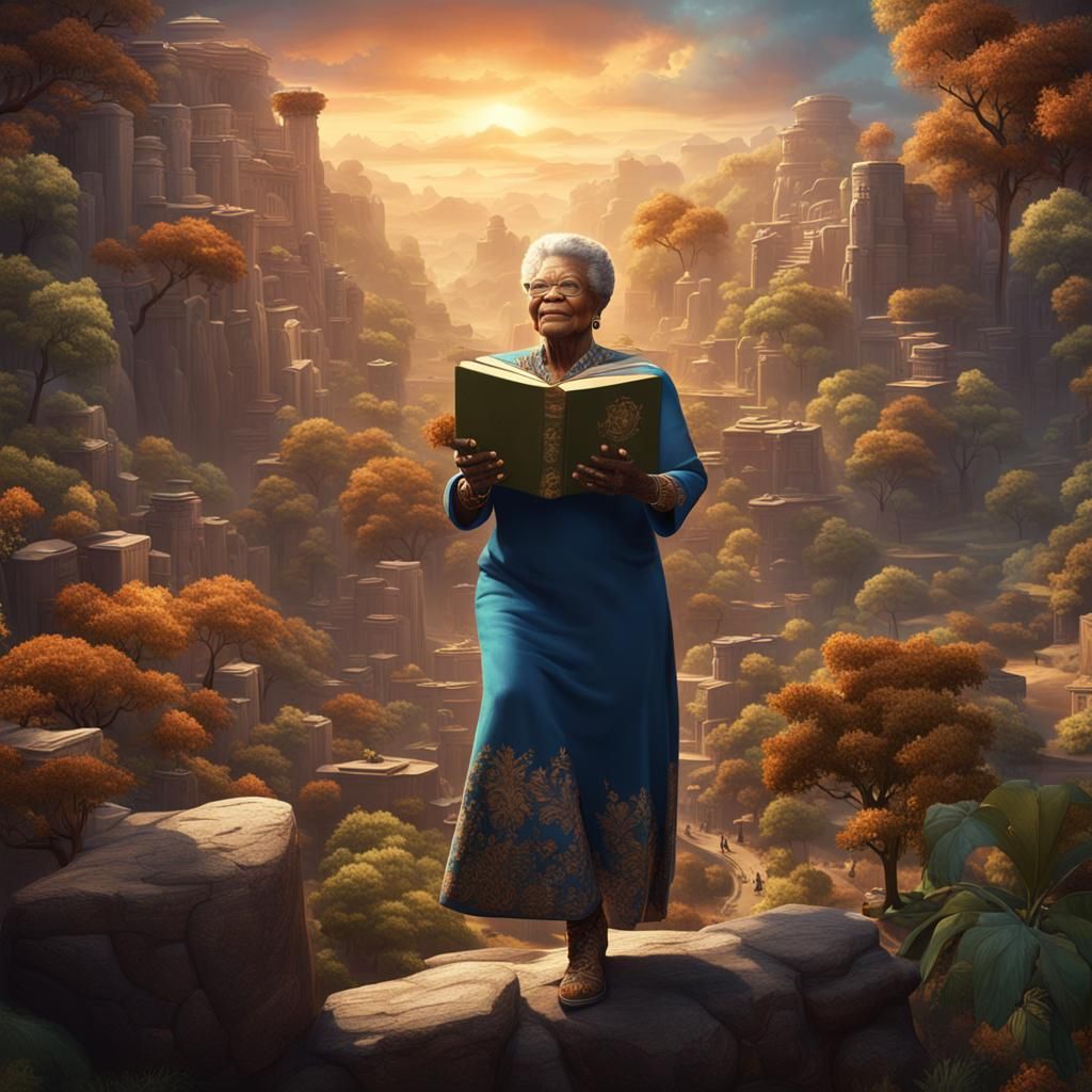 Maya Angelou: Lifting the World, Digital Art