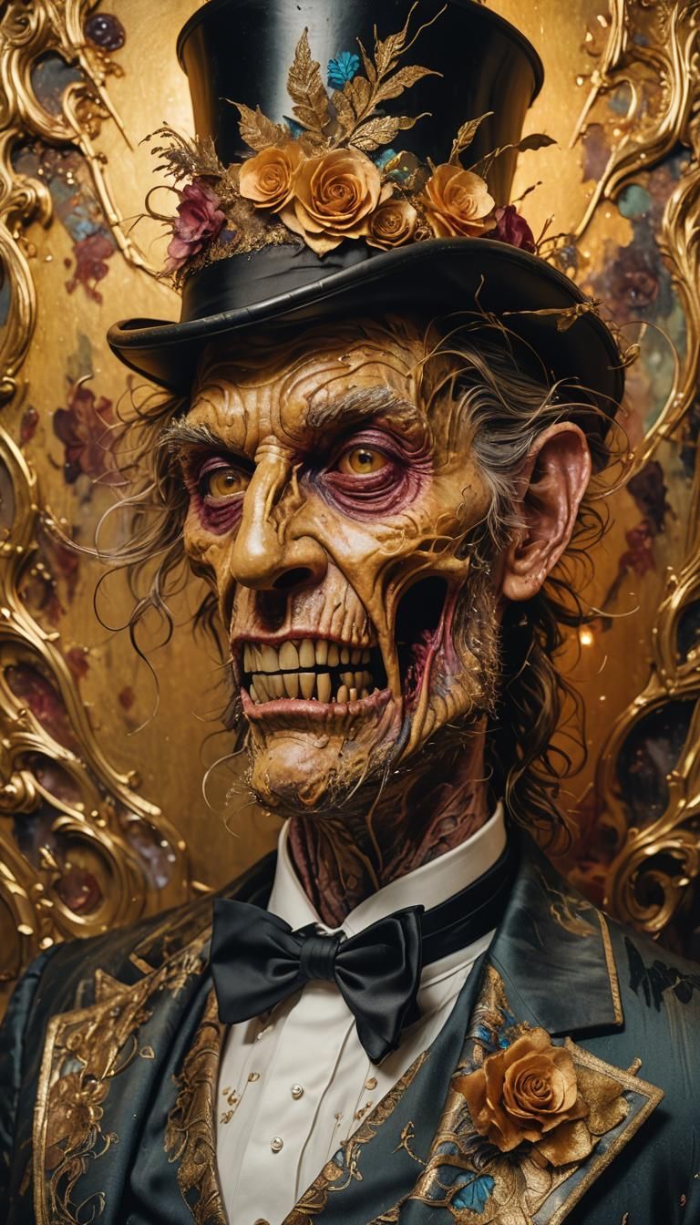 Disfigured Monster Dances: Hyper-Realistic Portrait