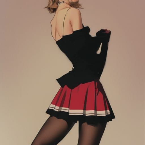 Skater Skirt with Tights