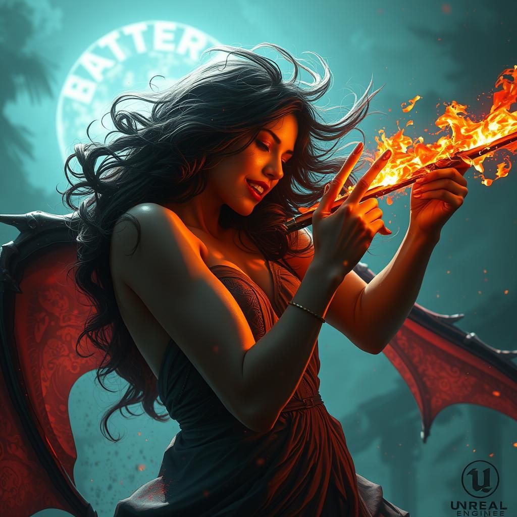 Vampire Attack Concept Art in Art Nouveau Style