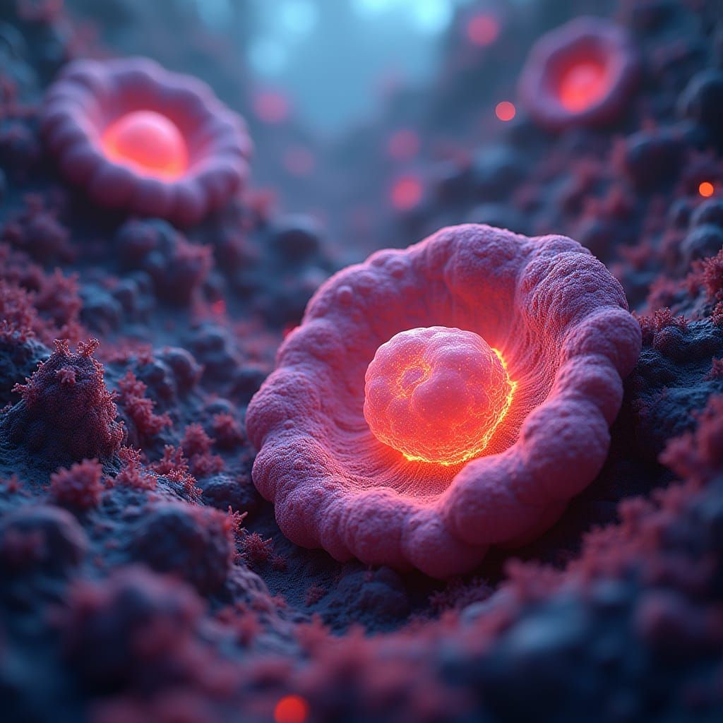 Cellular Regeneration of Human Organs in Futuristic Art