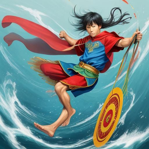 Abstract AI Portrait of a Female Figure