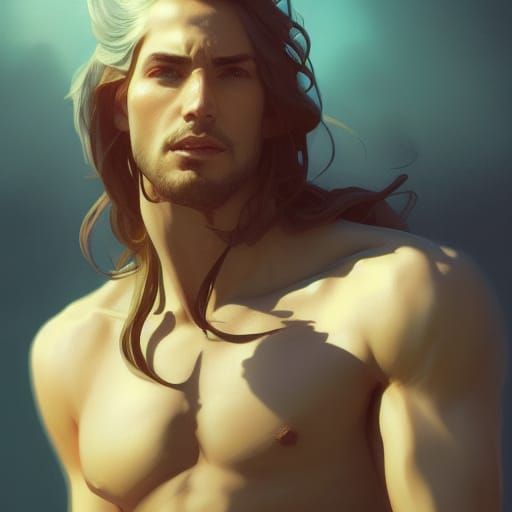 Detailed Portrait of a Figure with Dynamic Lighting