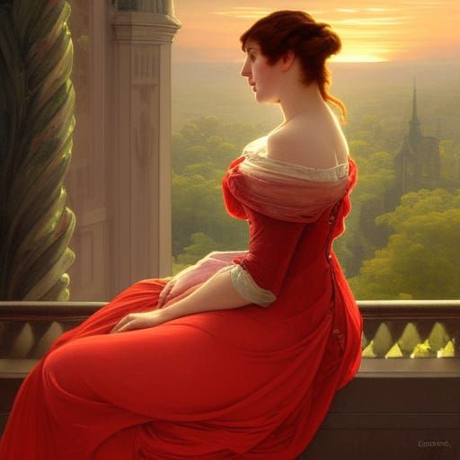 Regency Woman Portrait with Dynamic Lighting