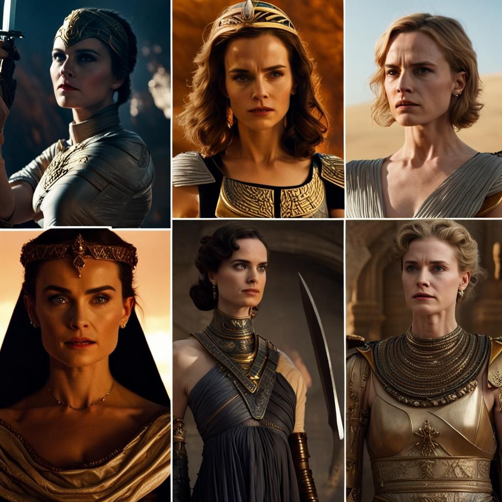 Woman in Costume with Sword: Goddess and Queen