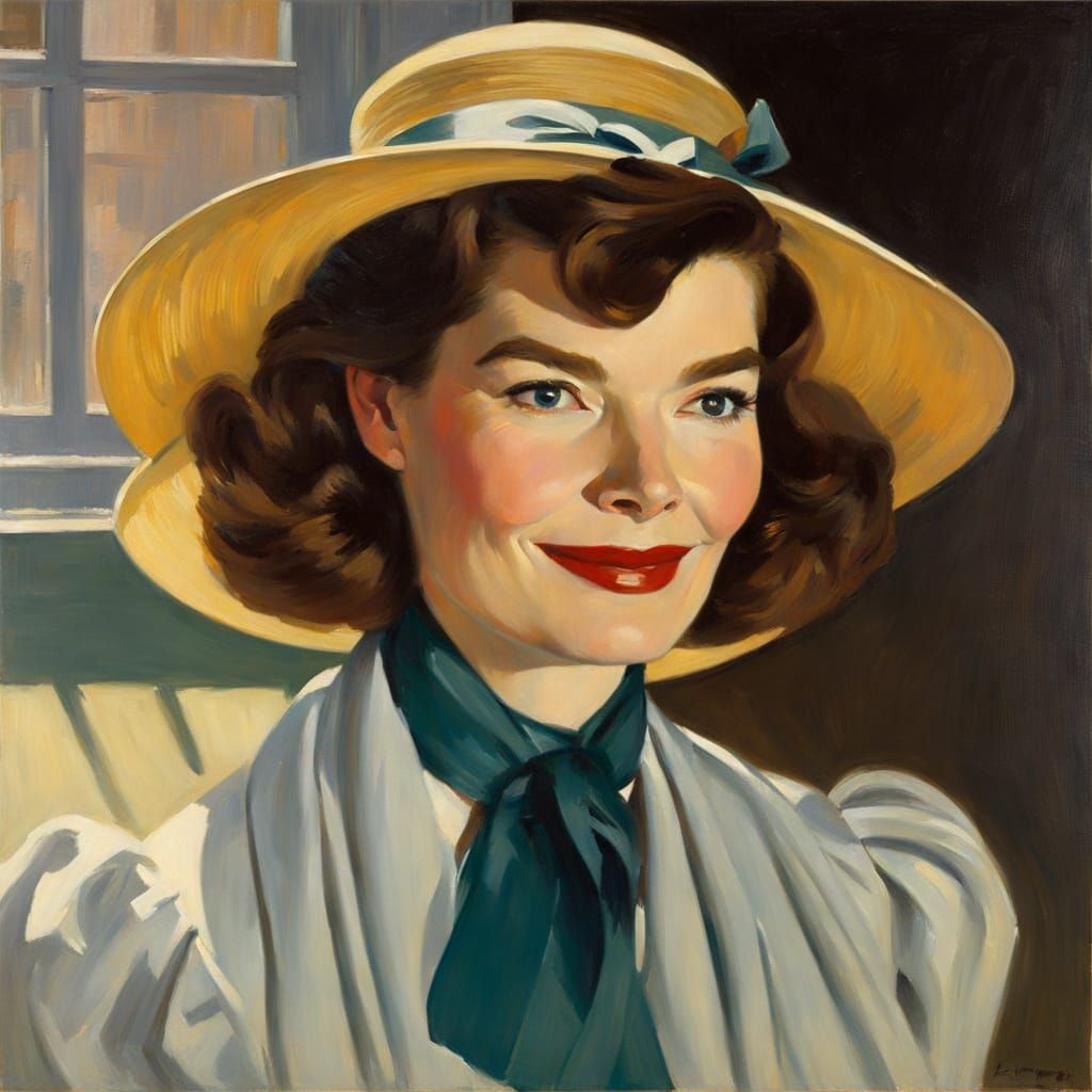 Impressionistic Portrait of a Timid Actress