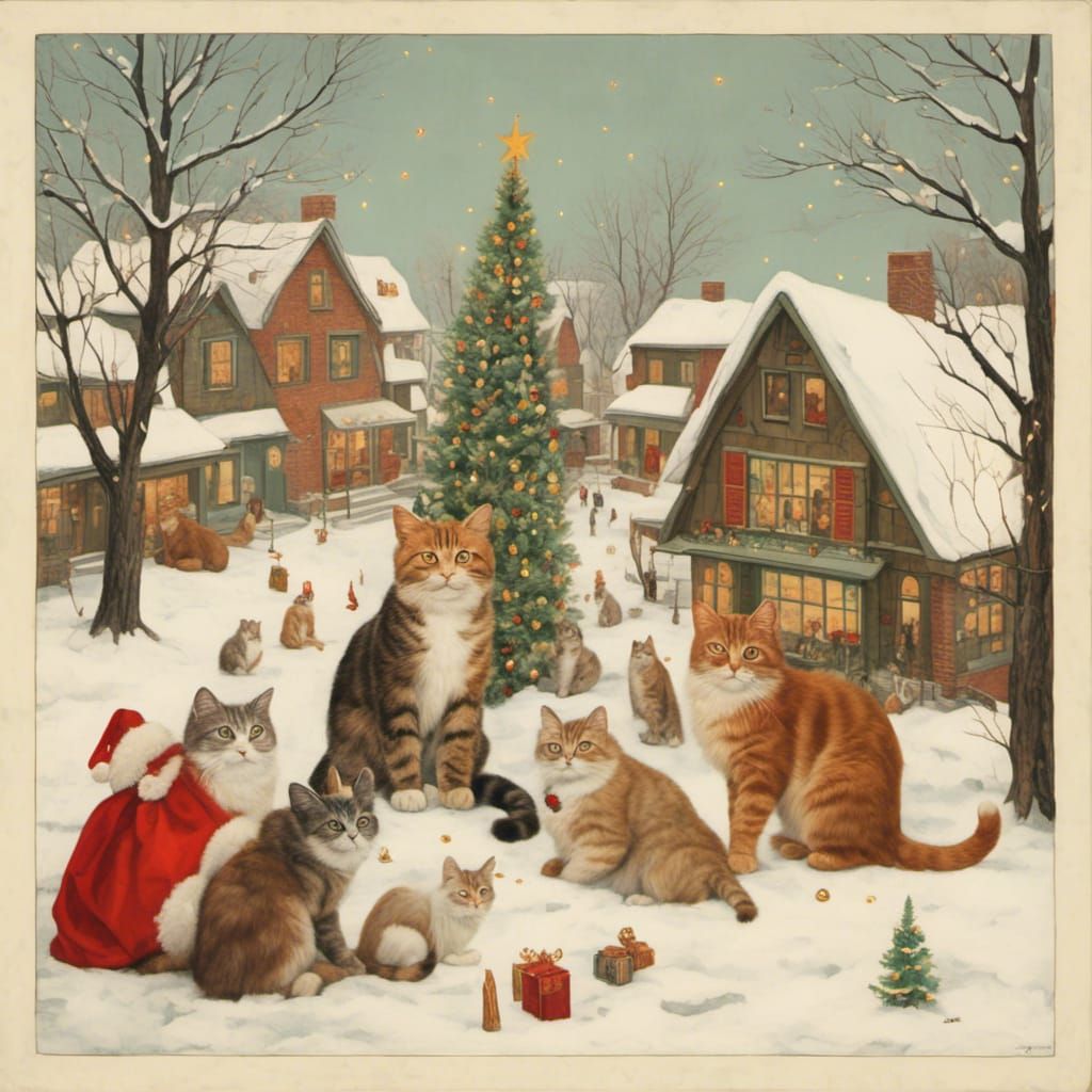Christmas cats