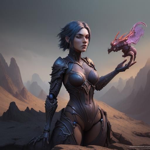 Detailed Action Figure Concept Art in 8k