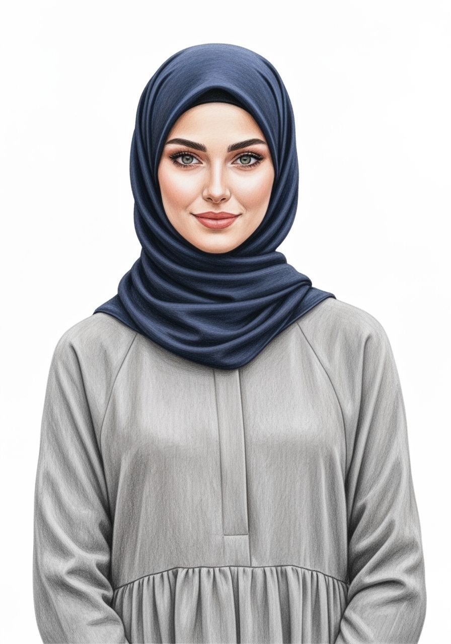 Elegant Portrait of Woman in Hijab