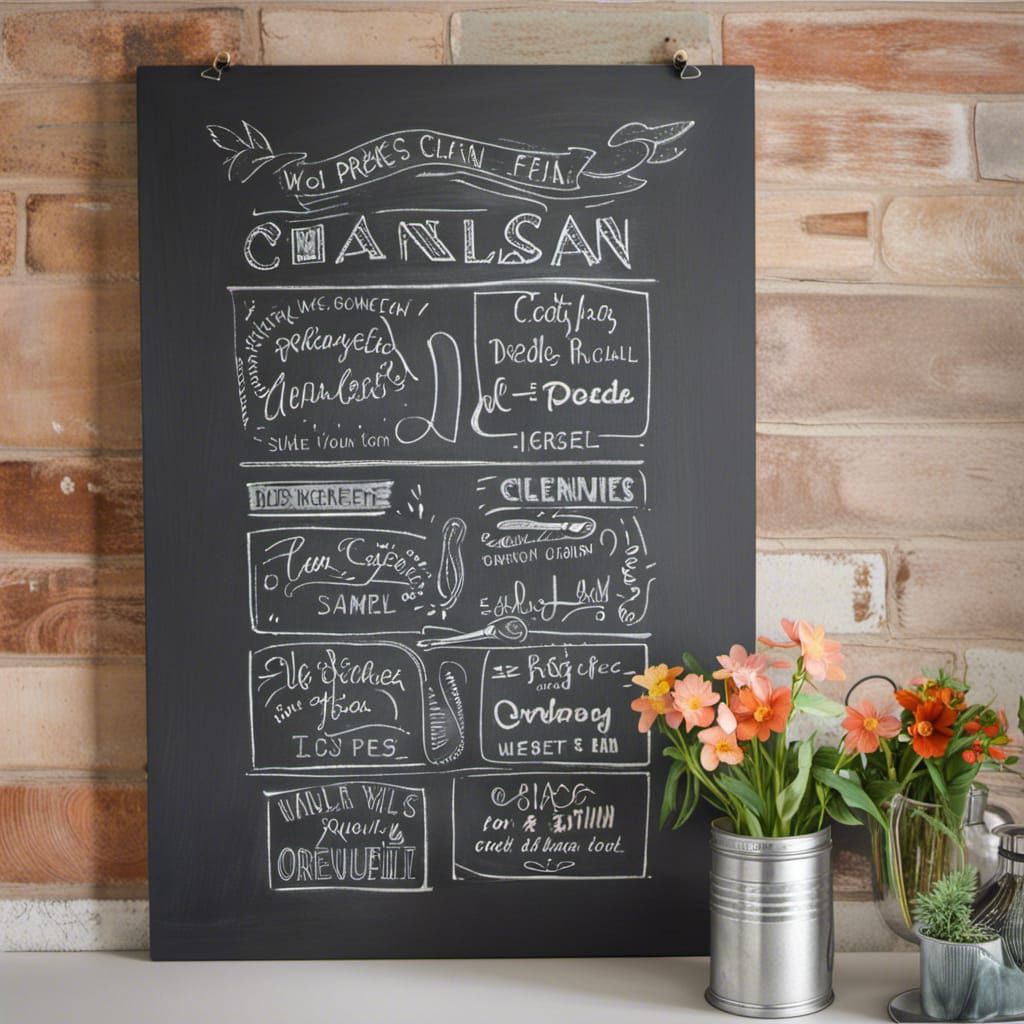 Clean Slate Chalkboard for New Ideas
