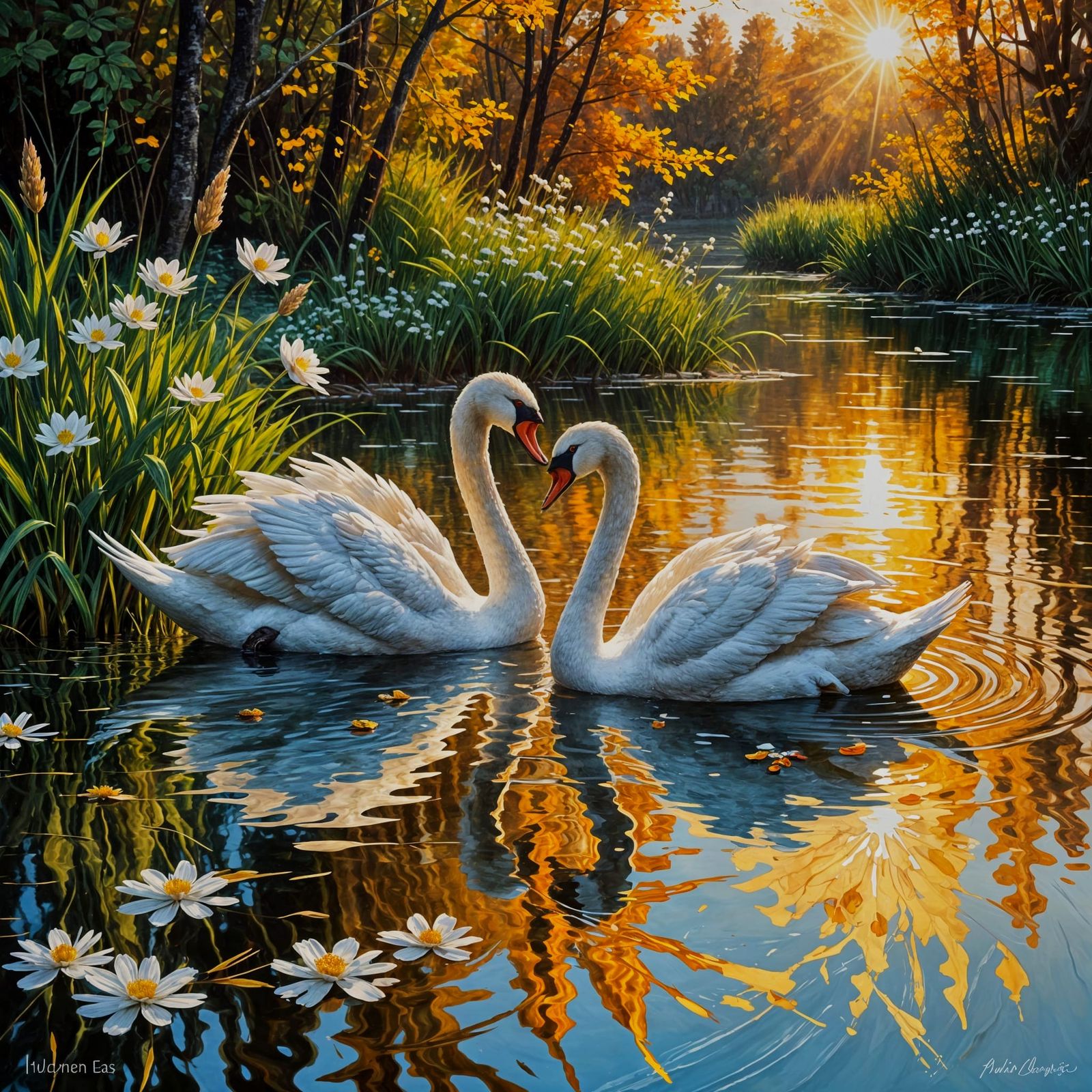 The intimate place of the swans 🦢 🦢