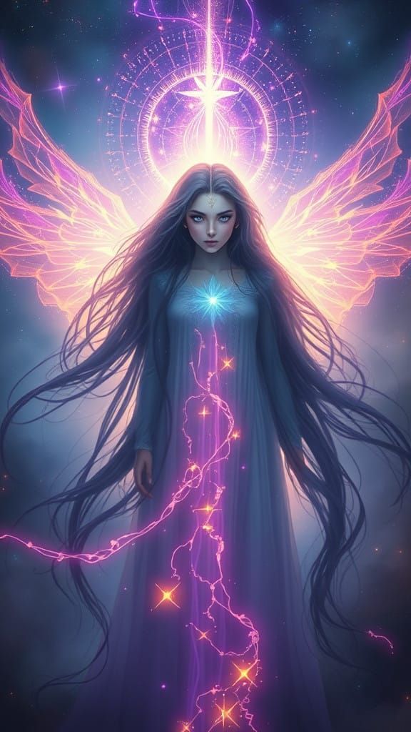 Majestic Cosmic Light Bearer Radiates Divine Light