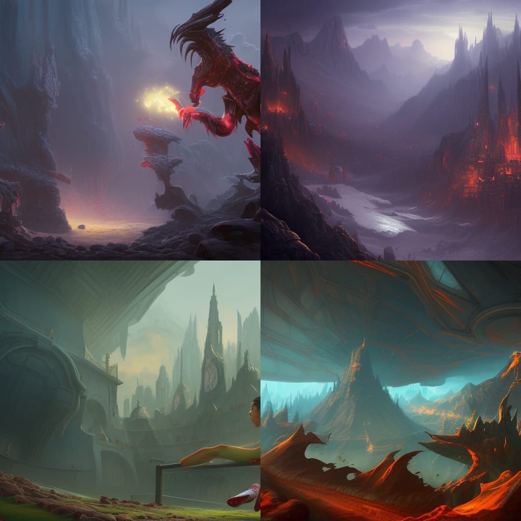 Detailed Soccer Scene in Deep Color