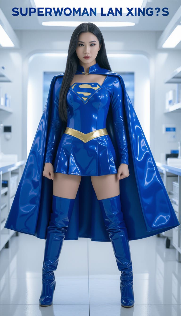 Chinese Superwoman Lan Xing in Modern Cinematic Portrait