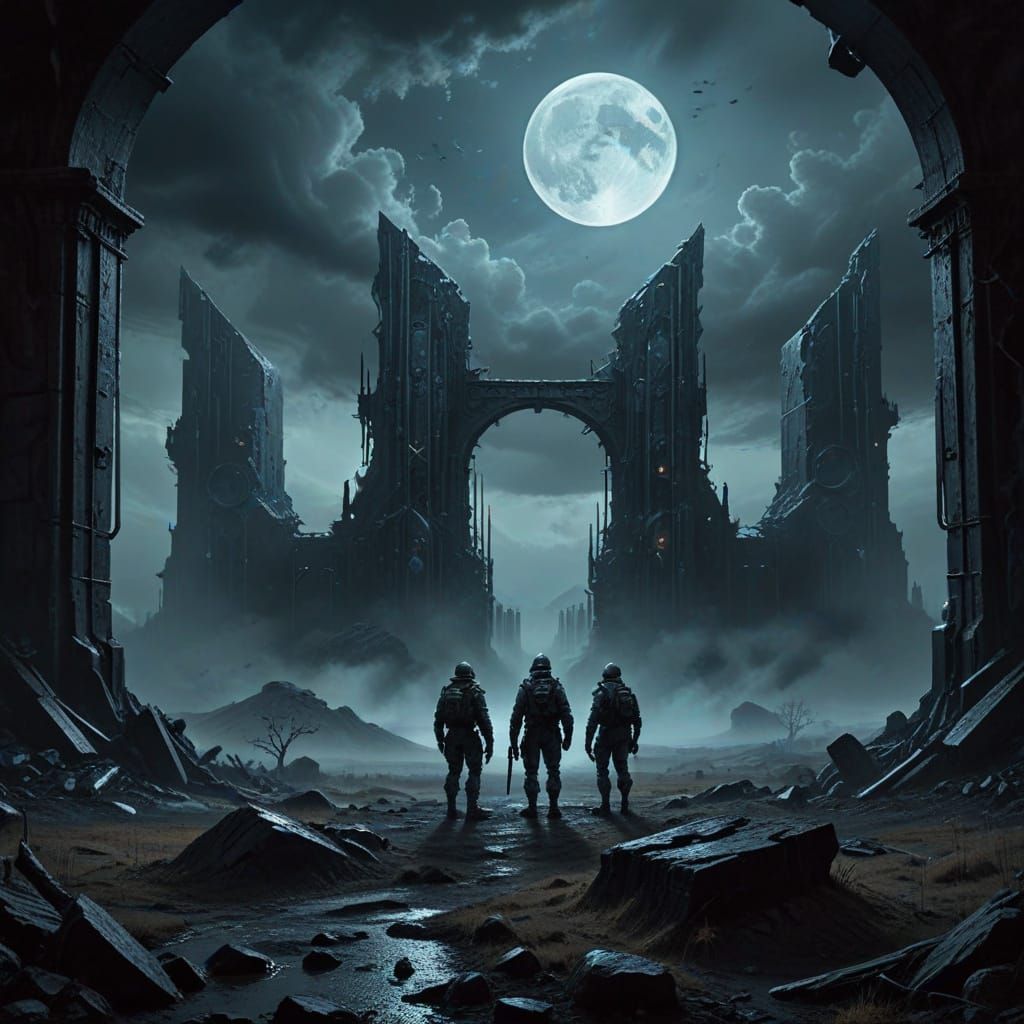 Soldiers of the Three Moons Initiative Stand Guard in Corben...