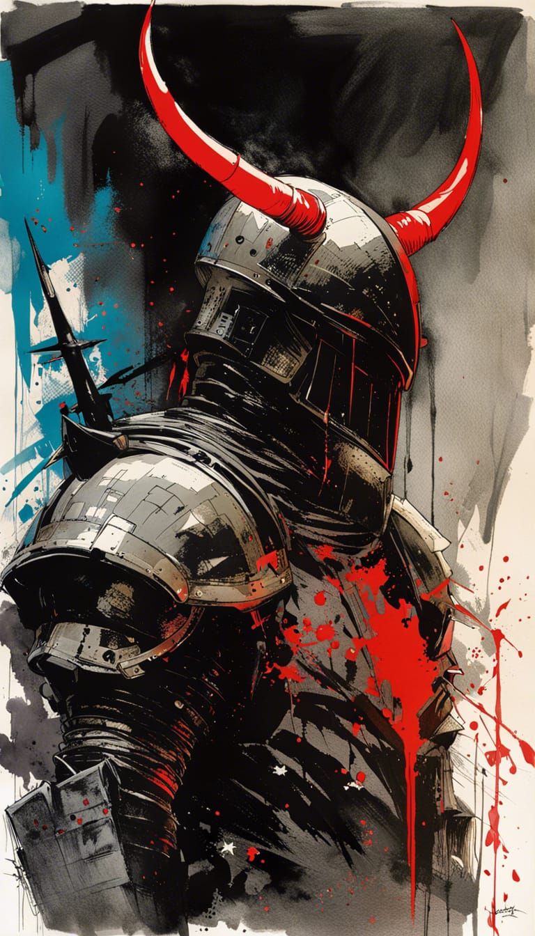 Sinister Galaxy Knight in Black Armor