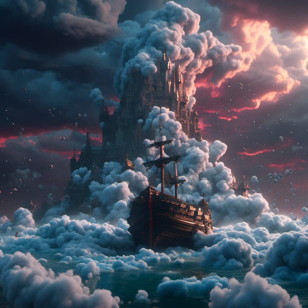 <lora:Cloudify:1.0> Thor watching over and controlling the storm, high resolution, sharp, lots of colour