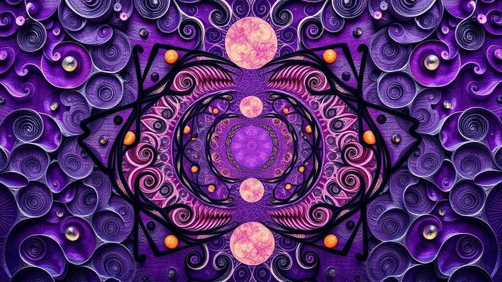 Surreal Symmetrical Abstract in Japanese Art Style