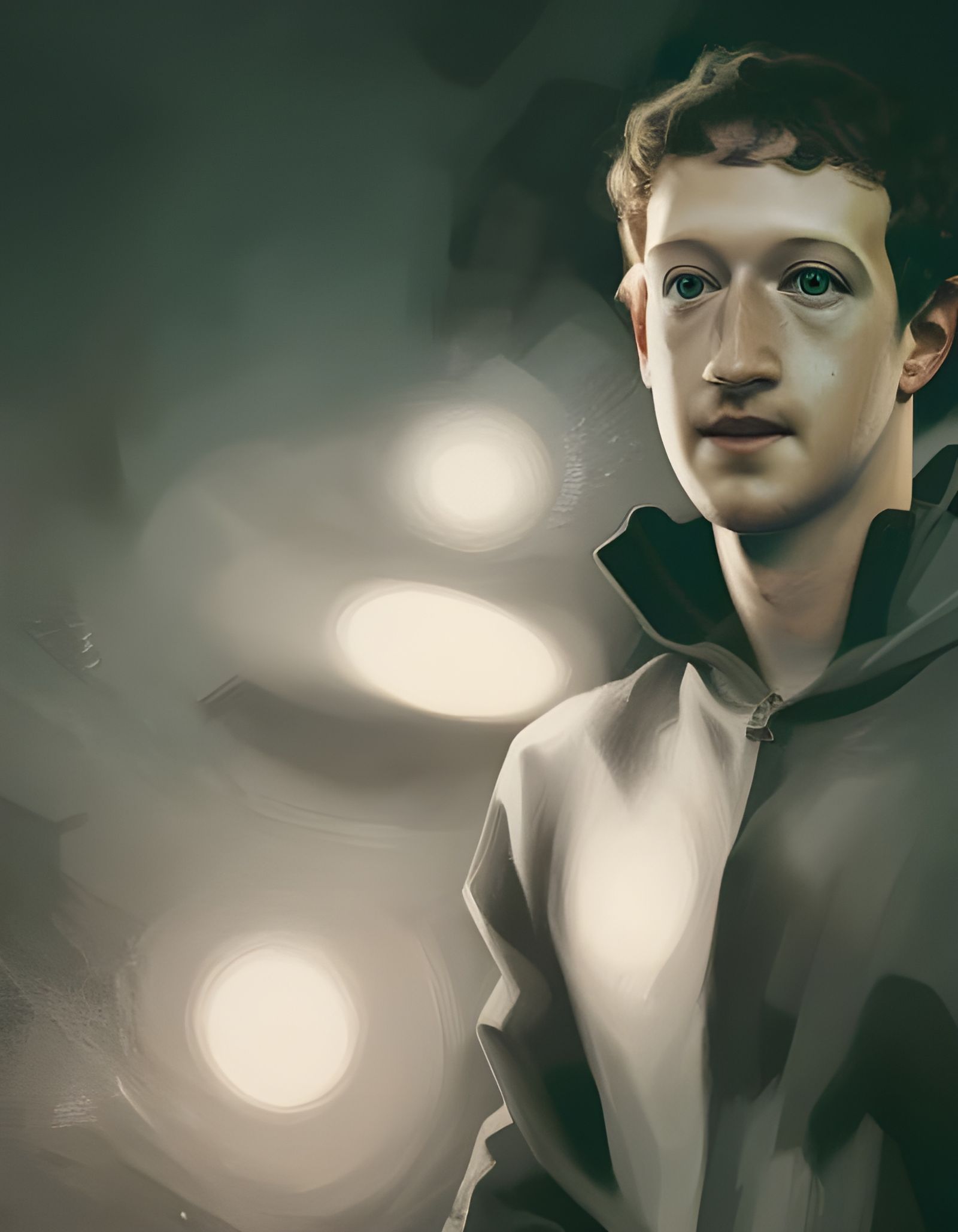 Zuckerberg Portrait with Dynamic Lighting