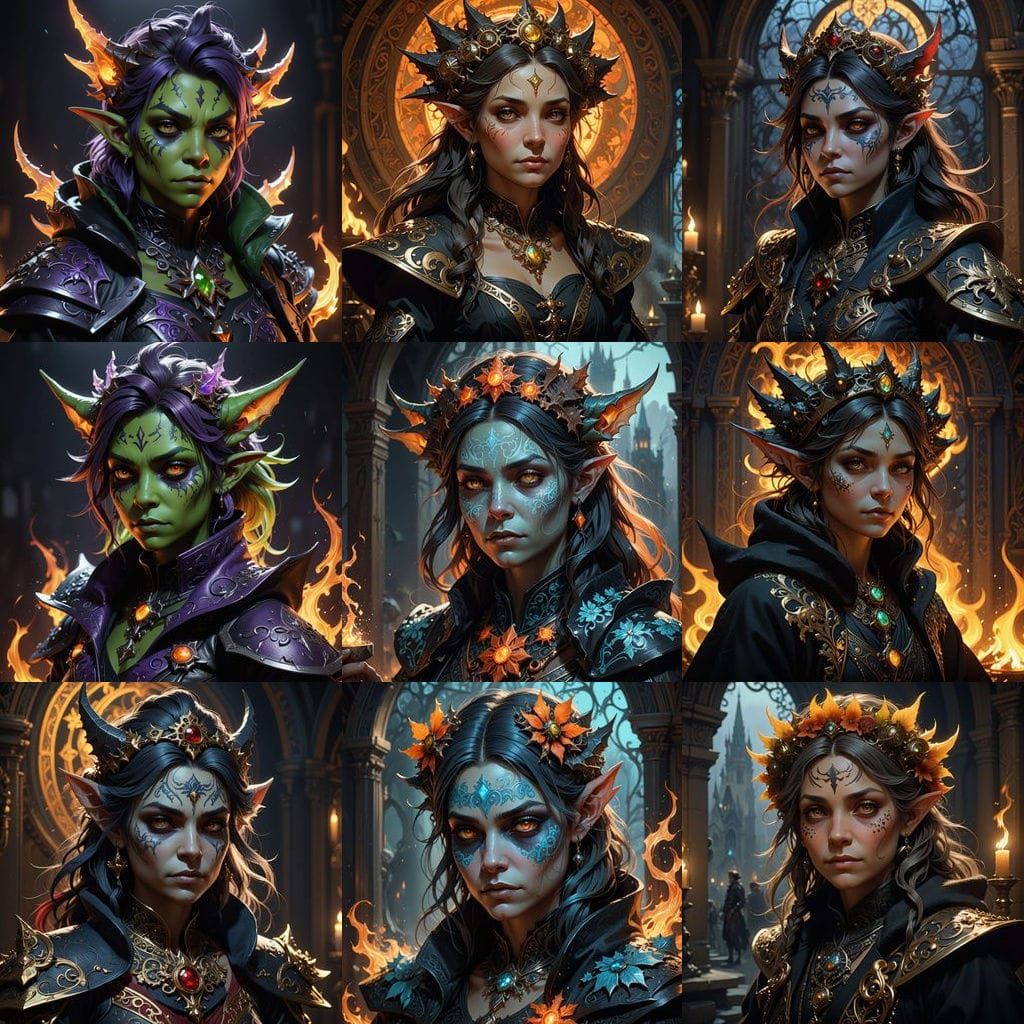 Goblin Princess in Dark Fantasy Coat