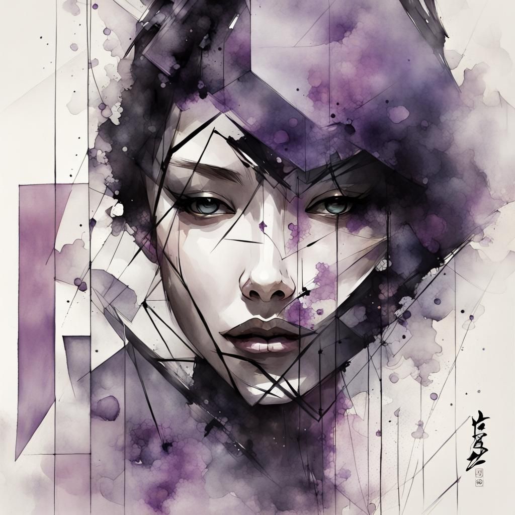 Wisteria Ink Character Concept Art: Modern Fusion