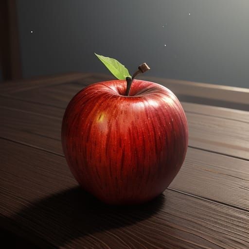 Hyperrealistic Apple Artwork in Vibrant Colors