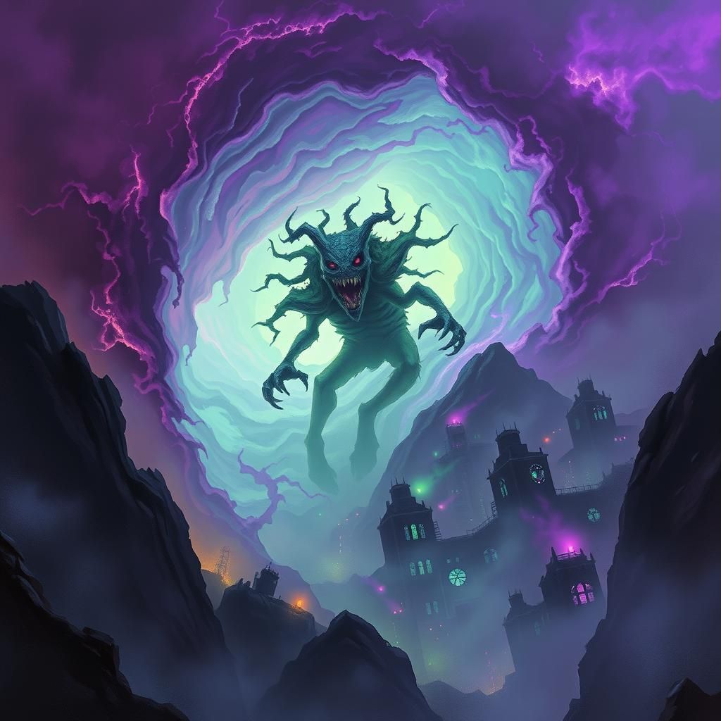 Eldritch Horror Emerges in a Gothic Landscape