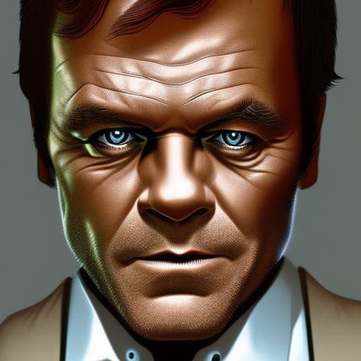 Hyperrealistic Dexter Morgan / Anthony Hopkins Mashup