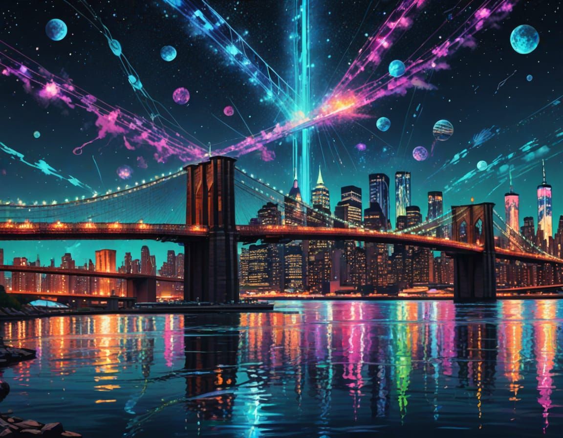 New York City, the Brooklyn Bridge