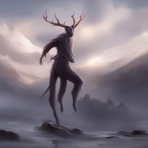 Terrifying Wendigo: Embodiment of Winter and Famine