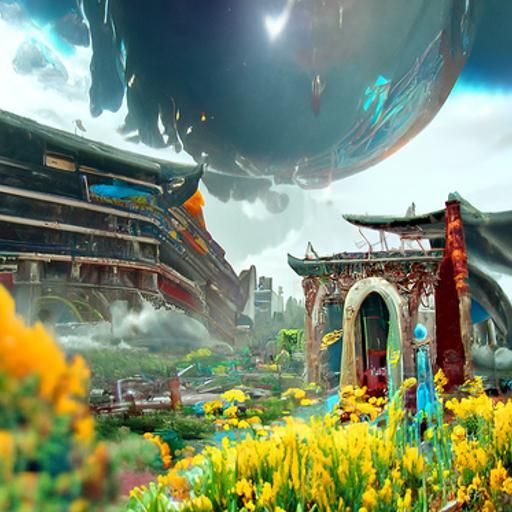 Fantastical Matte Painting in Deep Color