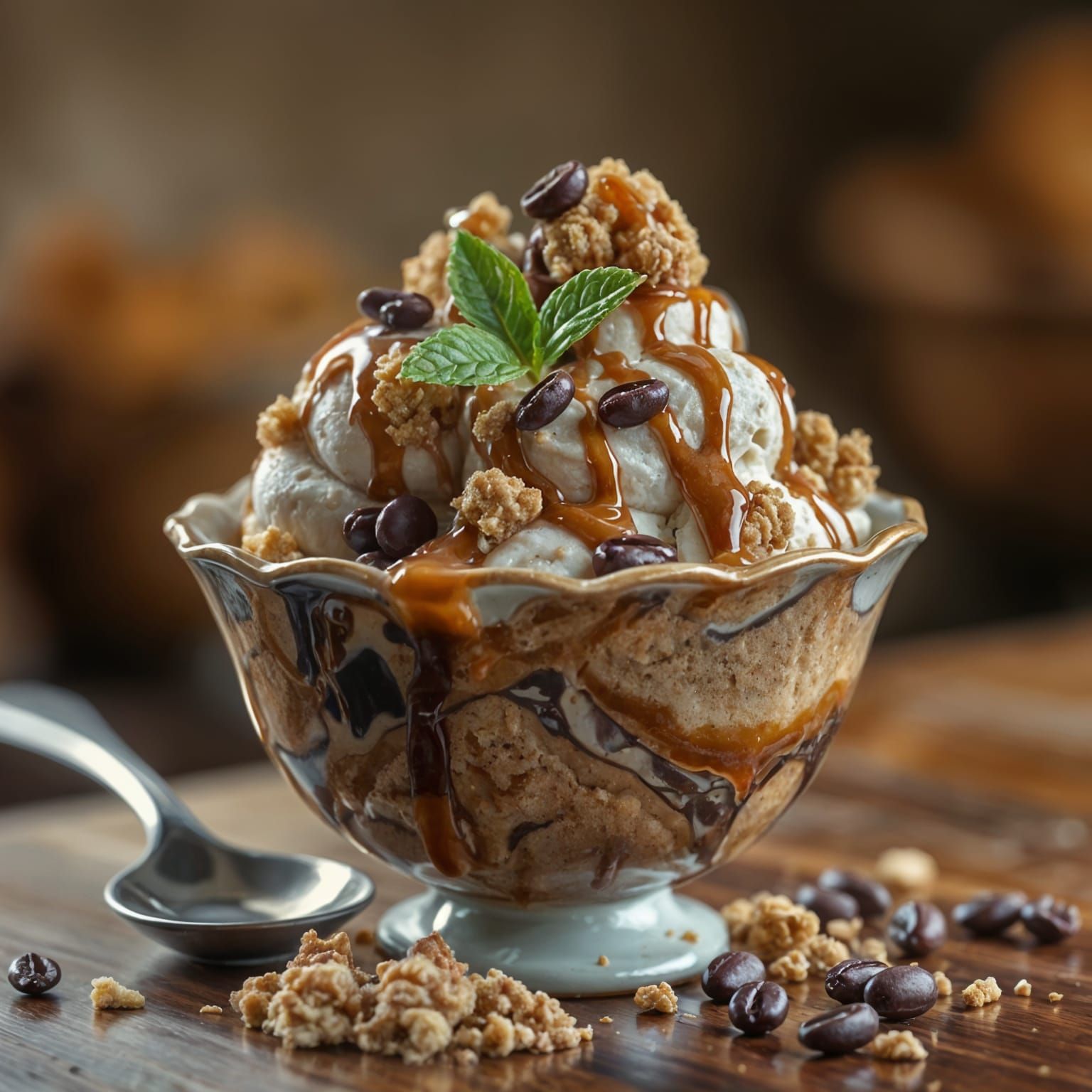 Coffee Crumble Ice Cream