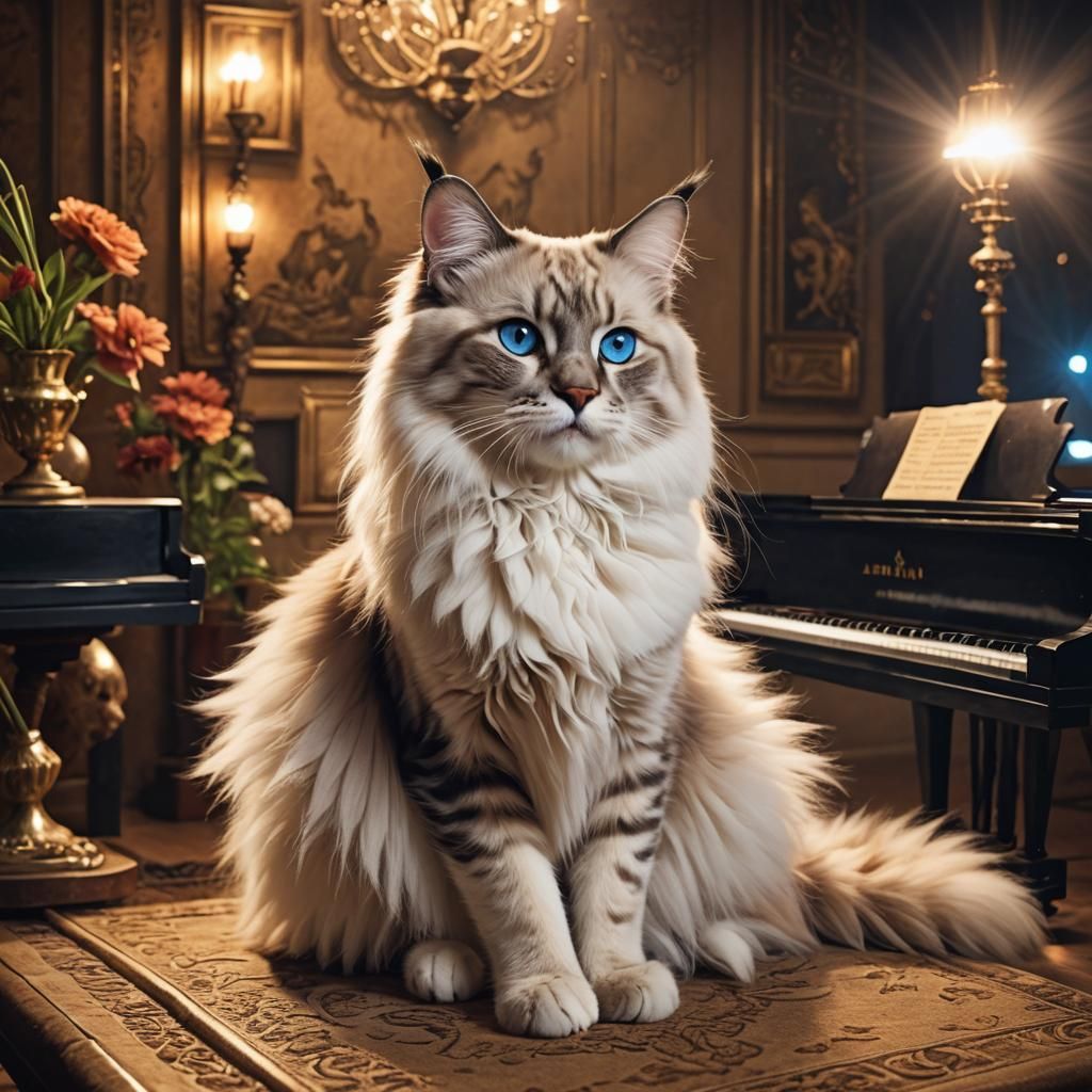 Ragdoll Plays Piano, Savannah Sings Aria