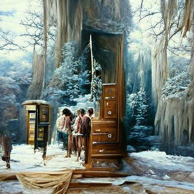 Enchanting Narnia Landscape in Oil Painting Style