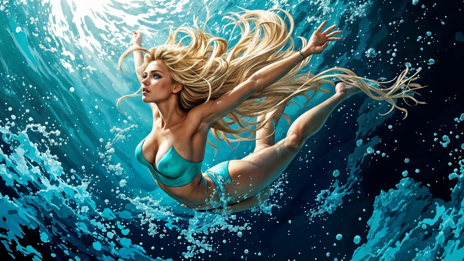 Marvel Heroine Namorita Dives into Oceanic Action