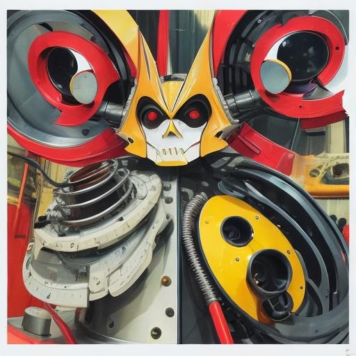 Surreal Mechanical Contraption in Photorealistic 3D