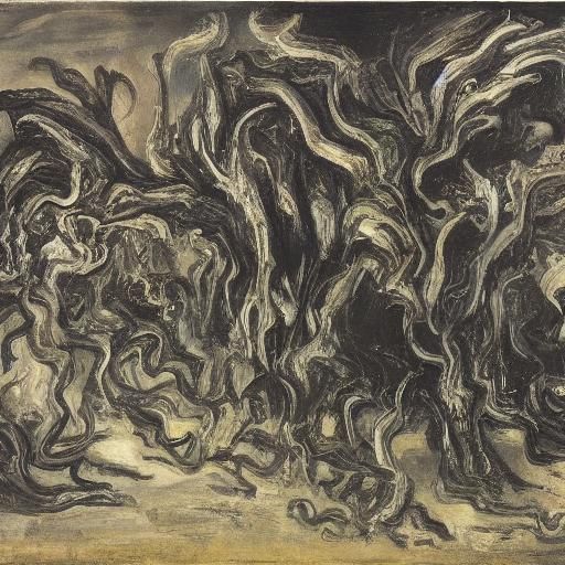 Smoky Beast in Expressionist Style