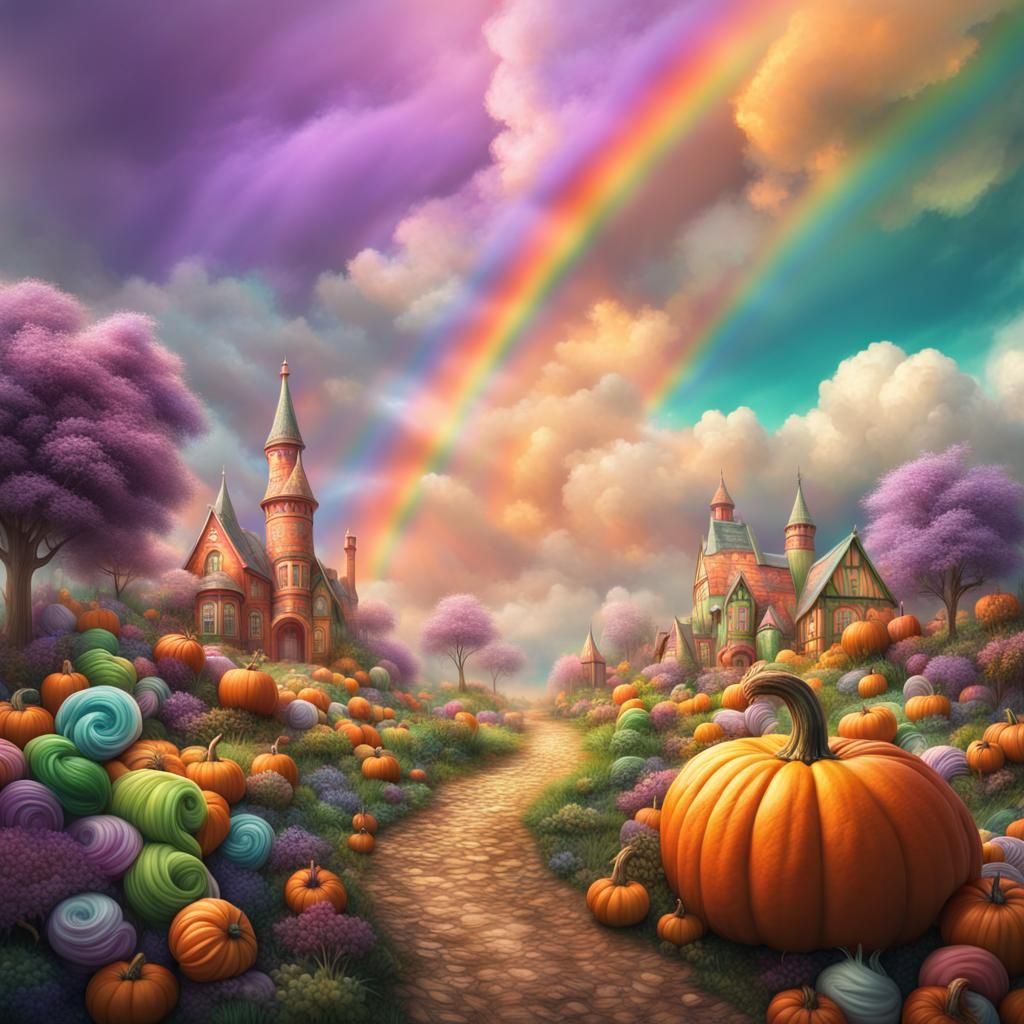 Candy Wonderland in the Sky: Digital Matte Painting