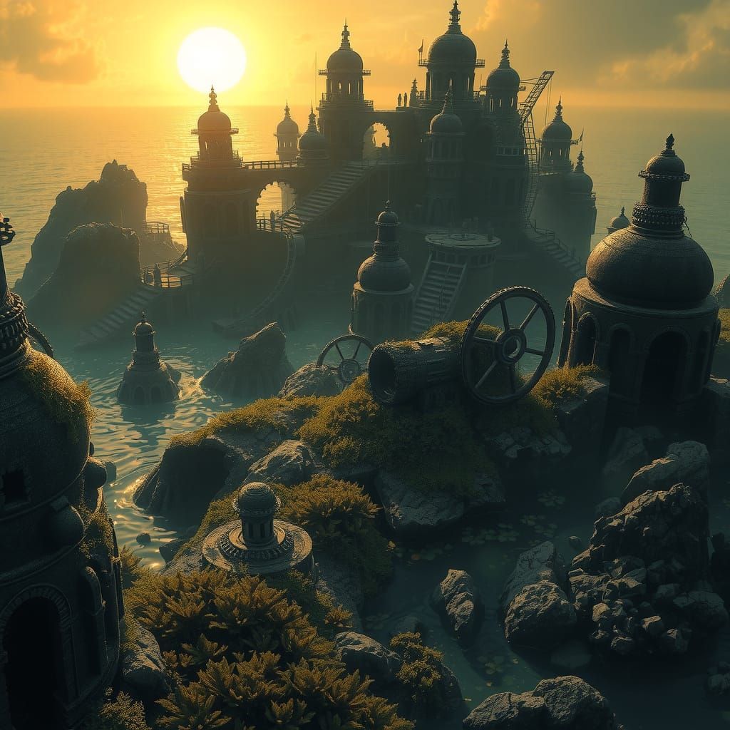 Ancient Island City Awakens with Whispers of the Sea