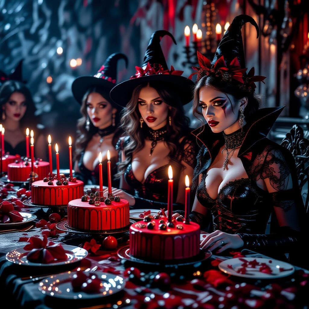 Spooky Vampire Birthday Party with Iridescent Guests