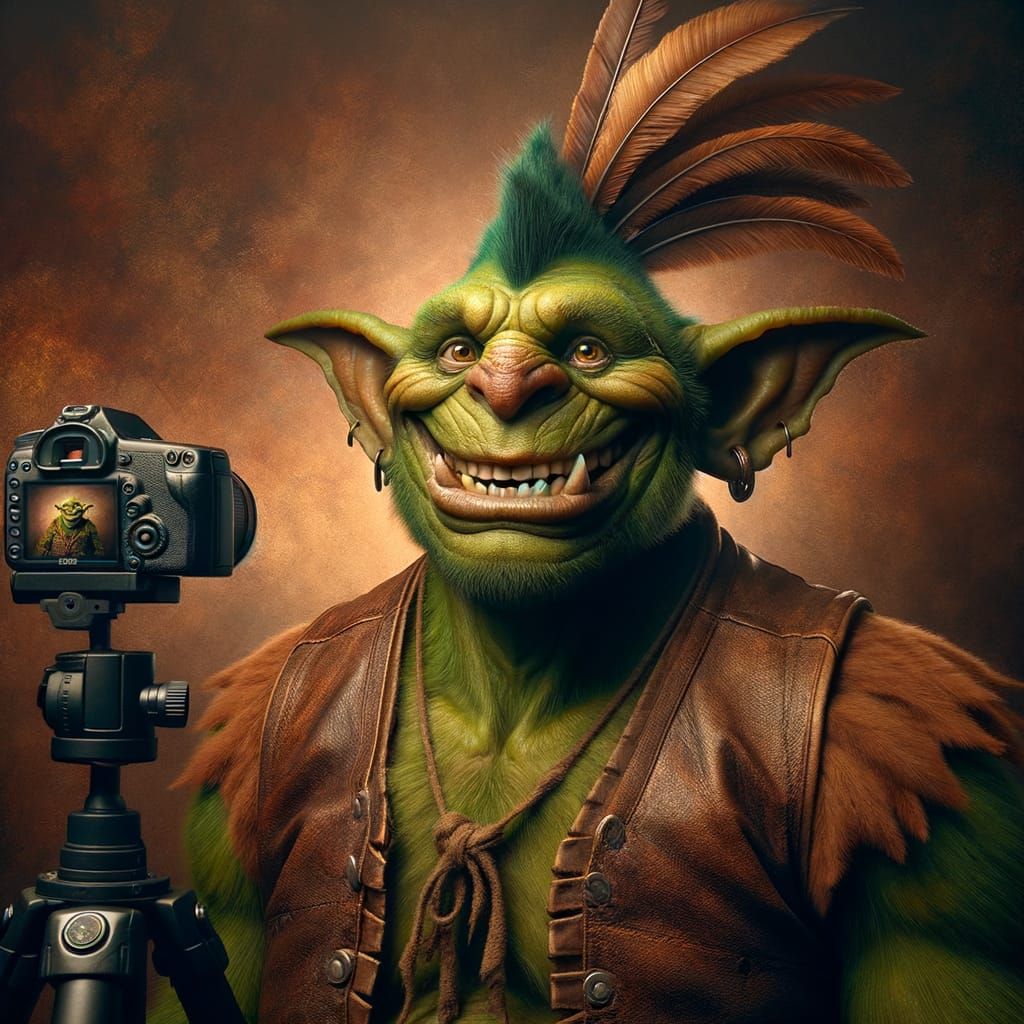 Hyperrealistic Ogre Concept Art with Detailed Texture