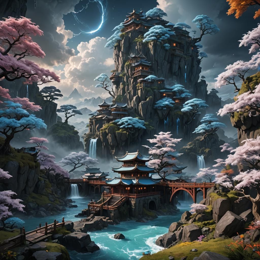 Detailed Matte Painting of Rimuru Tempest in 8K