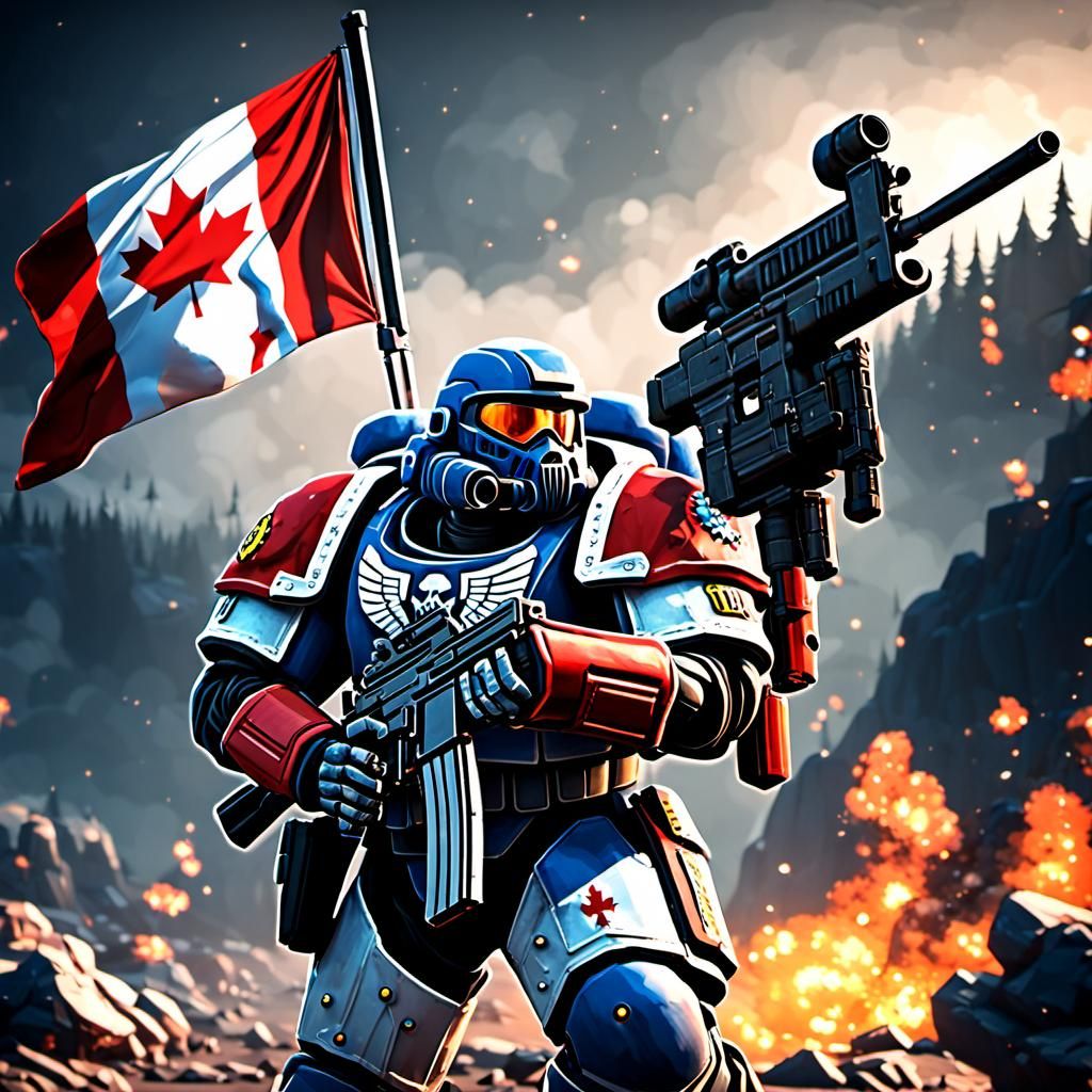 Canadian Space Marine: 3D Game Cinematic Art