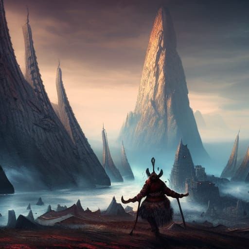 Vikings Revenge Detailed Matte Painting