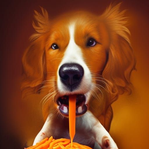 King Charles Eating a Carrot