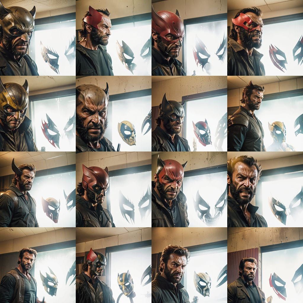 Wolverine in Cinematic Film Still with Epic Atmosphere