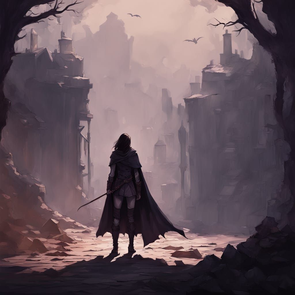 Mysterious Dark Fantasy Princess