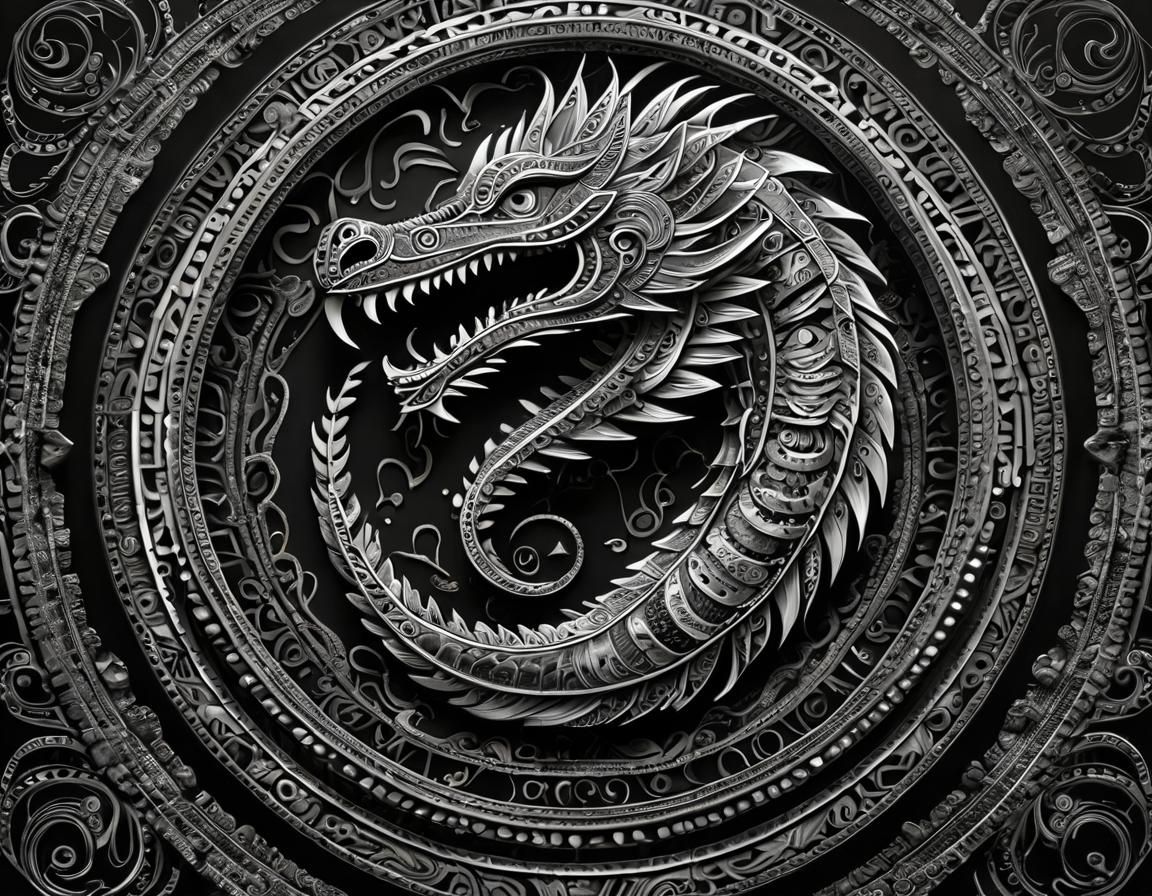 Quetzalcoatl: Feathered Serpent in Fractal Geometry